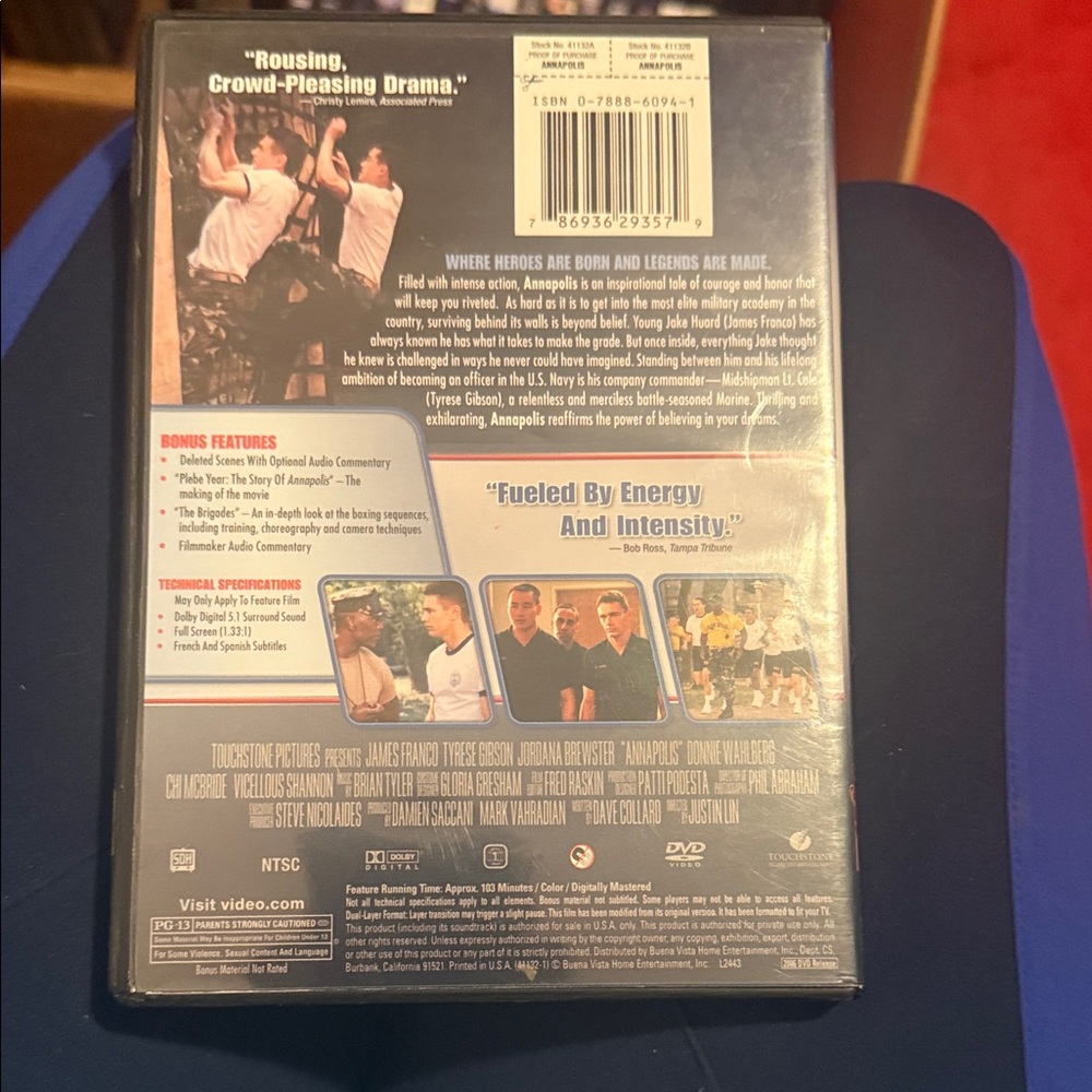 Annapolis Full Screen DVD 🐯 - Picture 4 of 4